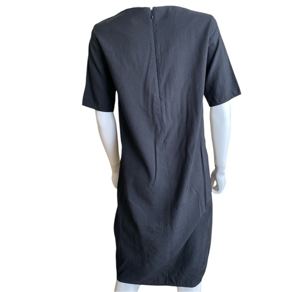 COS Short Sleeve Ruched Hem Midi Dress Size 2 - Picture 3 of 8